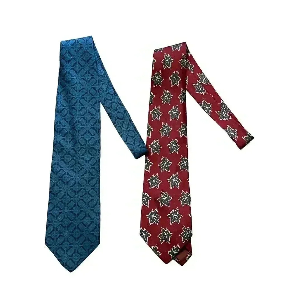 Giorgio Armani Cravatte 100% Silk Made in Italy Lot of 2 Ties